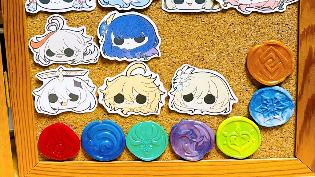 原神シール【主人公+非常食】