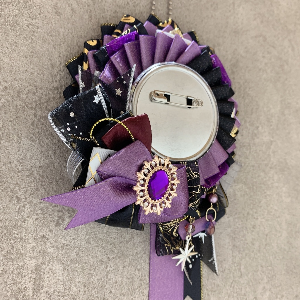 痛ロゼット♪50-65mmほど 紫×黒