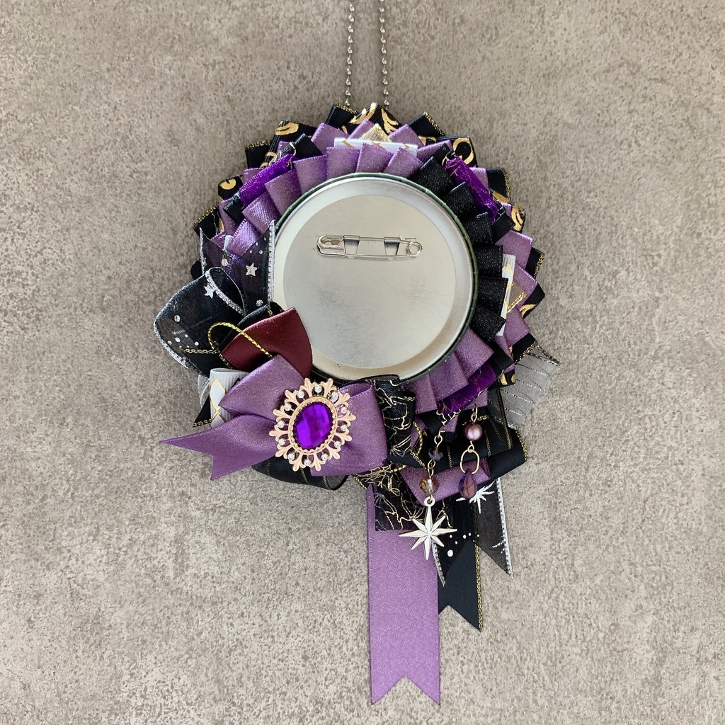 痛ロゼット♪50-65mmほど 紫×黒