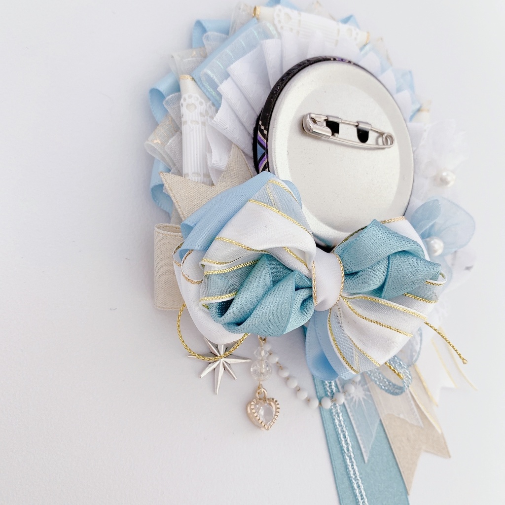 痛ロゼット♪水色 50-56mmほど