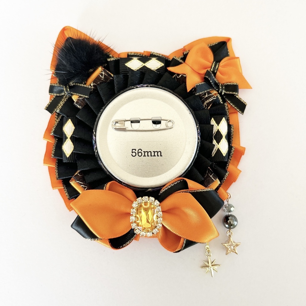 ねこちゃん型ロゼット♪50-56mmほど用