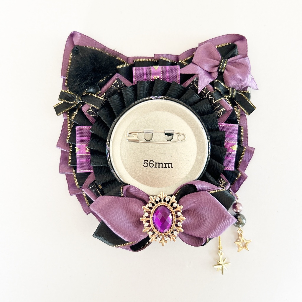 ねこちゃん型ロゼット♪50-56mmほど用