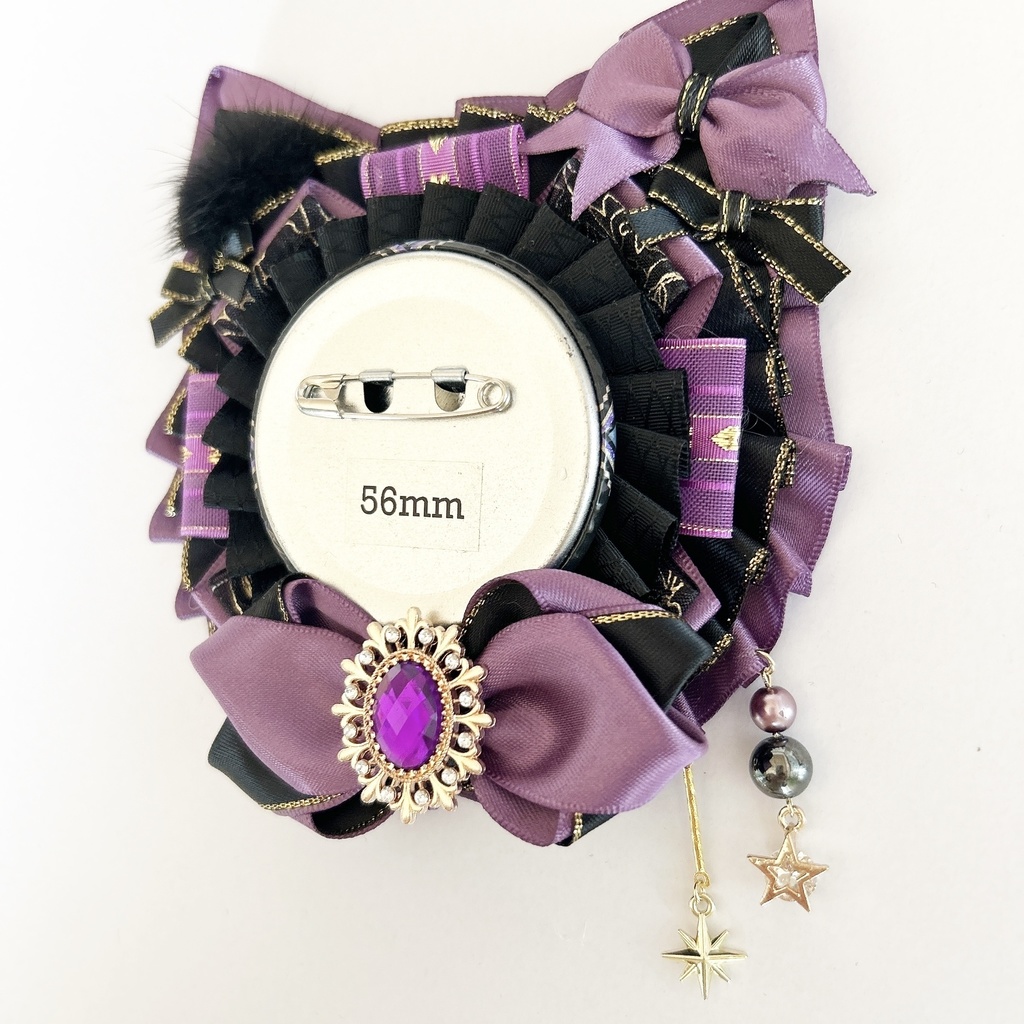 ねこちゃん型ロゼット♪50-56mmほど用