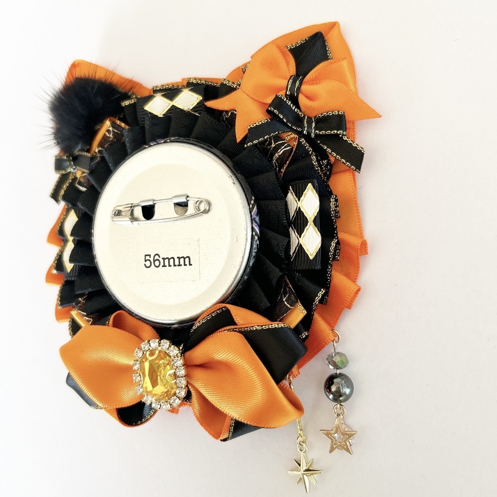 ねこちゃん型ロゼット♪50-56mmほど用