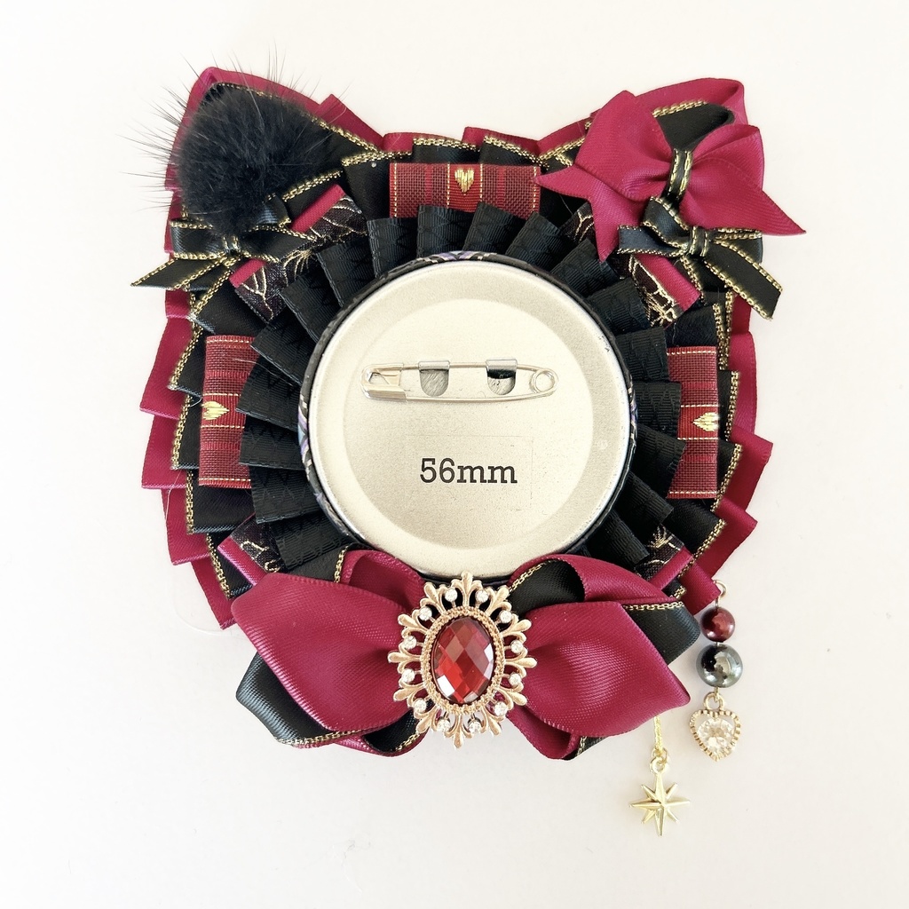 ねこちゃん型ロゼット♪50-56mmほど用