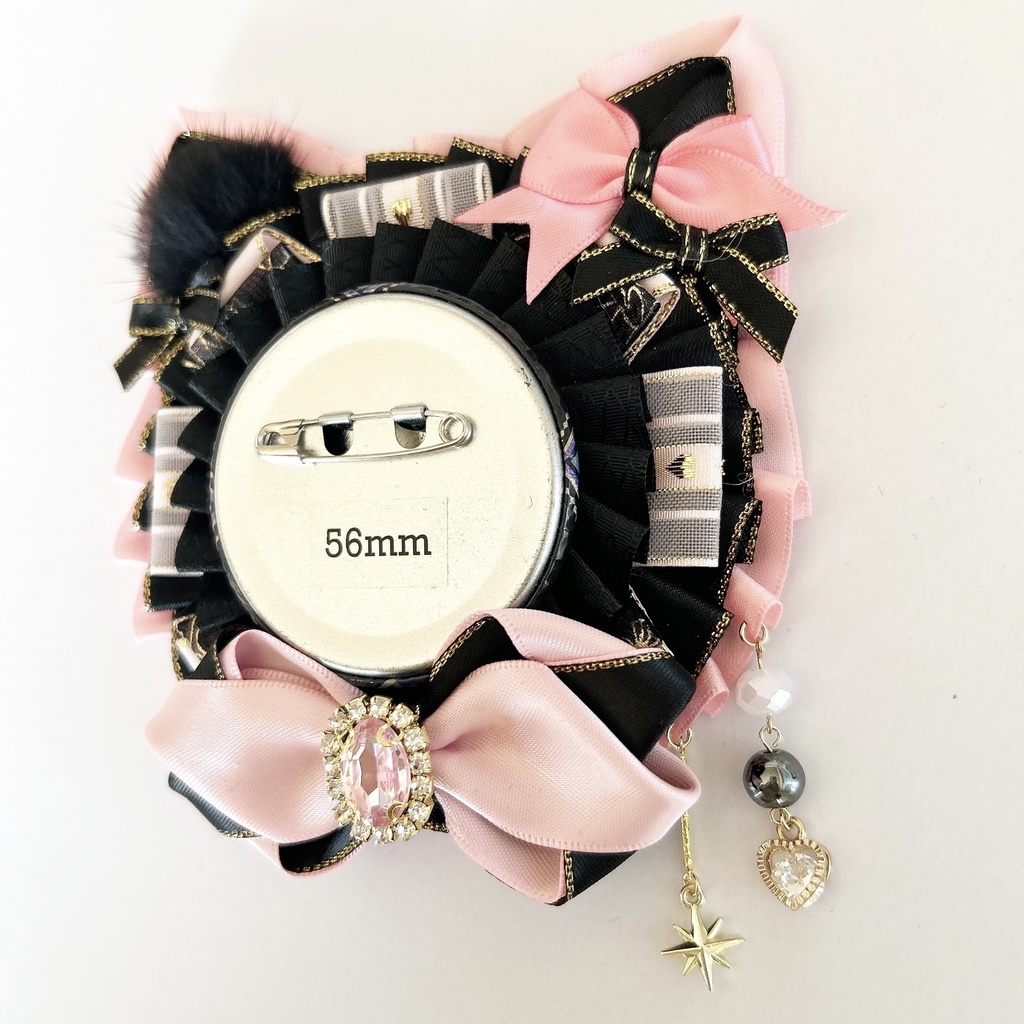 ねこちゃん型ロゼット♪50-56mmほど用