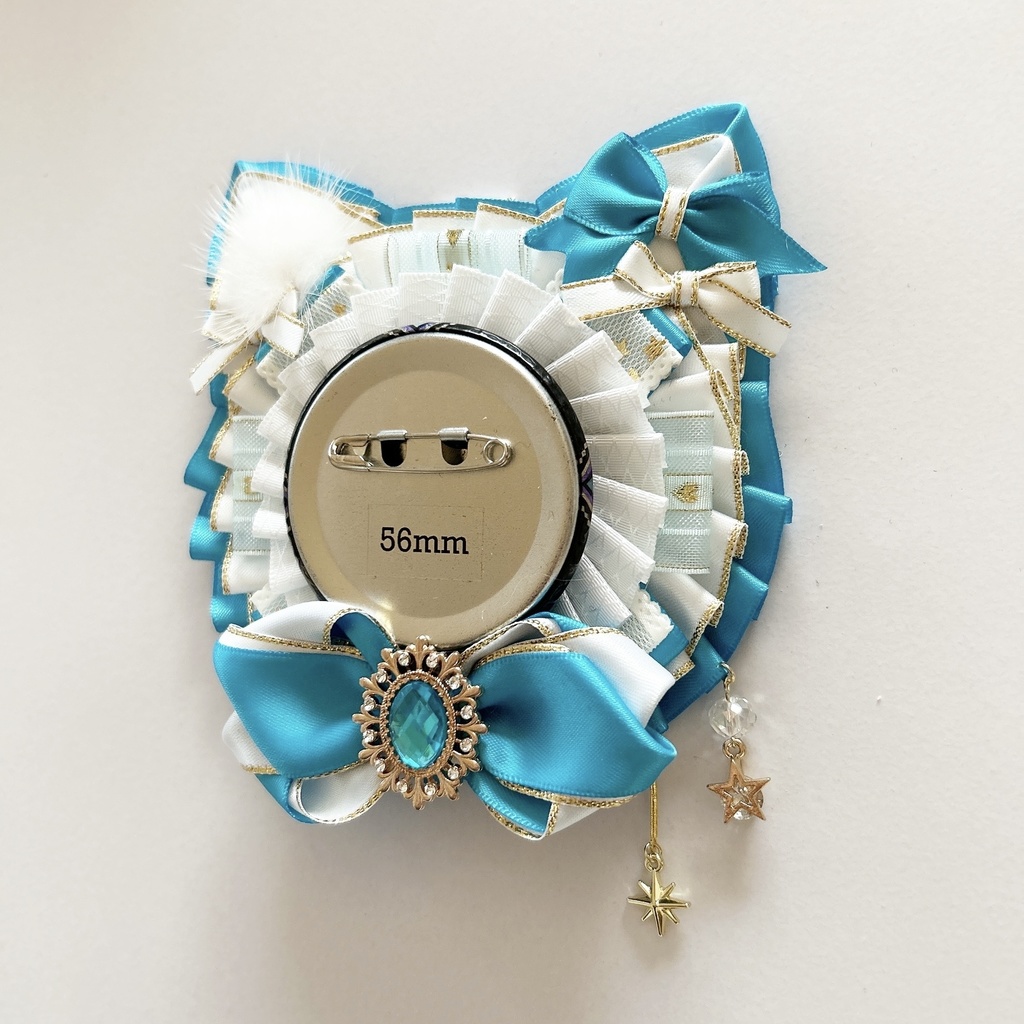 ねこちゃんロゼット♪白系 50-56mmほど用