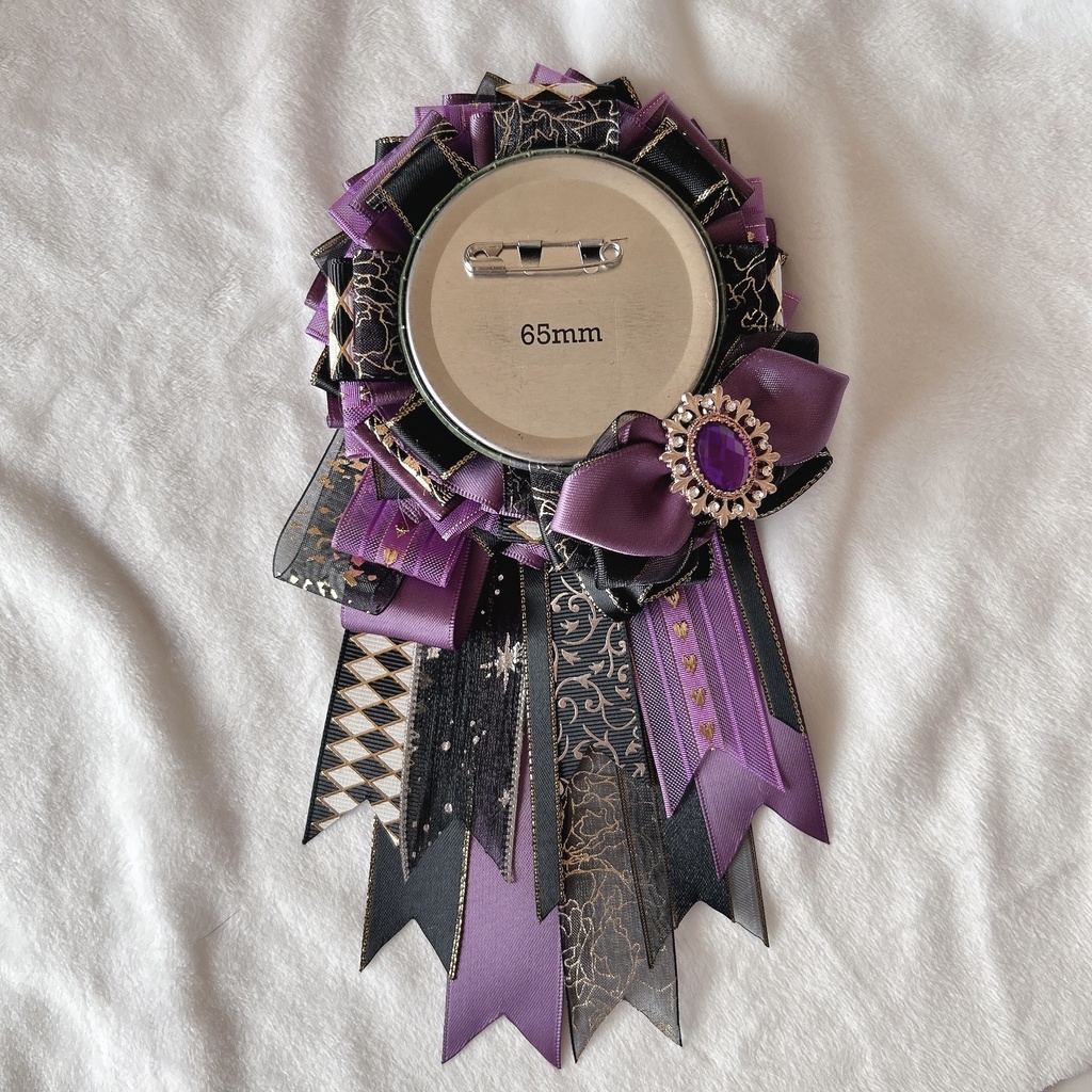 痛ロゼット♪黒系 50-65mm用