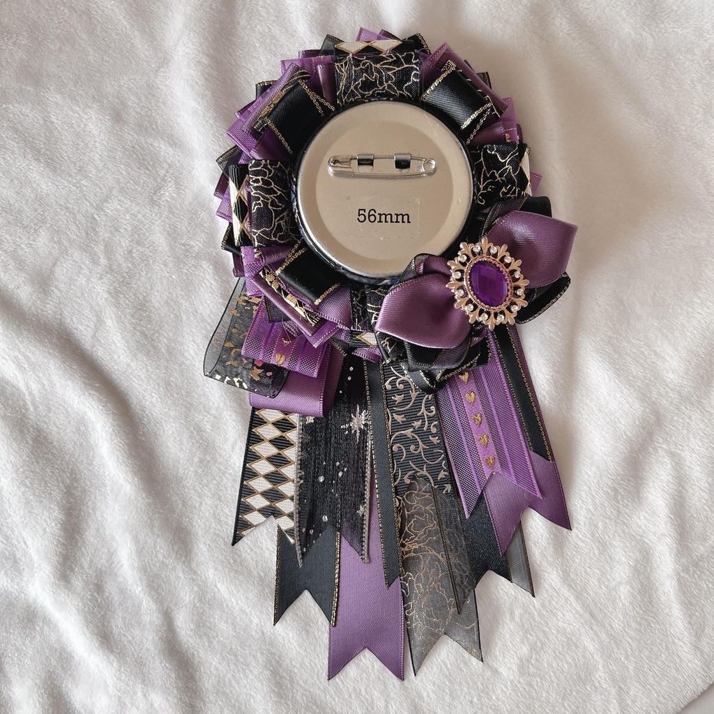 痛ロゼット♪黒系 50-65mm用