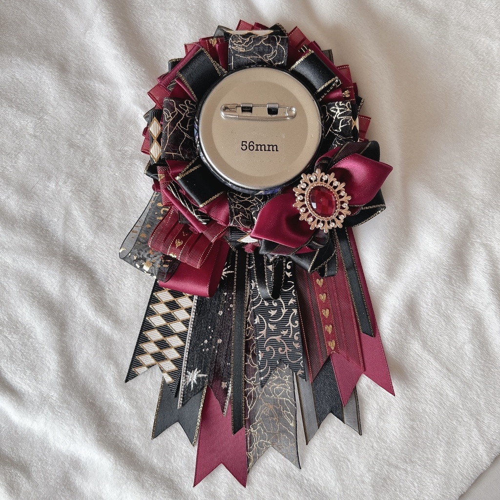 痛ロゼット♪黒系 50-65mm用