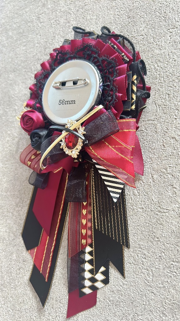 痛ロゼット♪56mmほど用 黒系7色