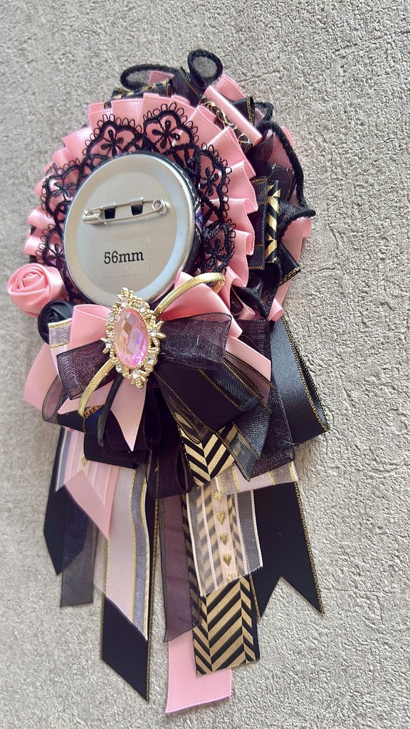 痛ロゼット♪56mmほど用 黒系7色