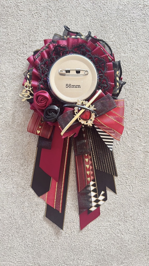 痛ロゼット♪56mmほど用 黒系7色