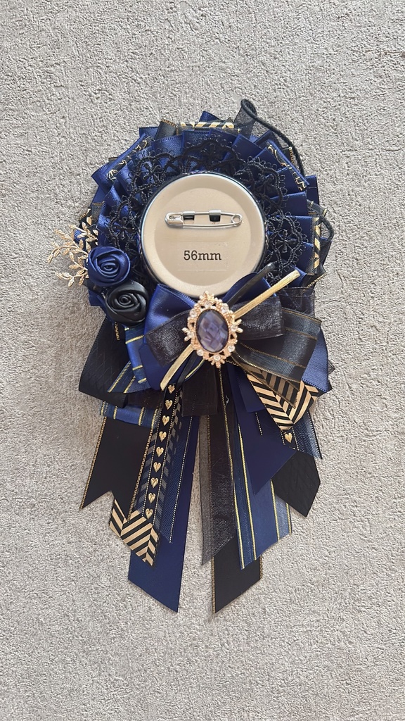 痛ロゼット♪56mmほど用 黒系7色