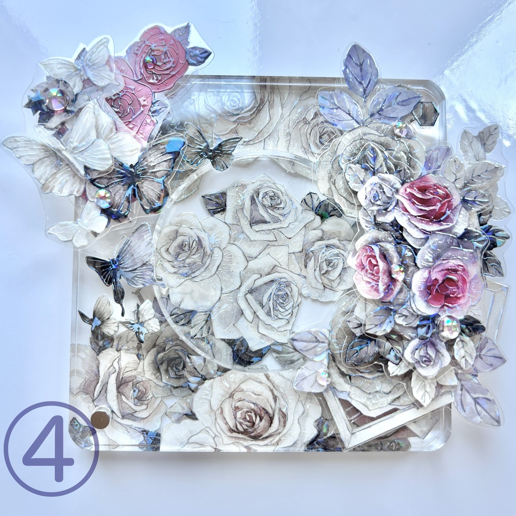 60mm以下用ロゼット♪アクリルケースデコ