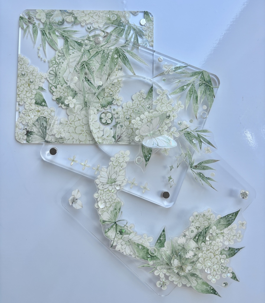 60mm以下用ロゼット♪アクリルケースデコ