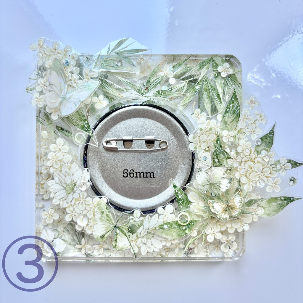 60mm以下用ロゼット♪アクリルケースデコ