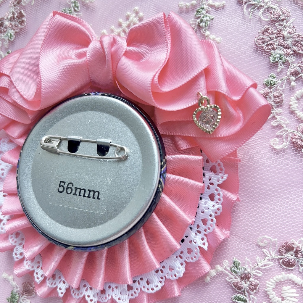 ふりふりロゼット♪56mm