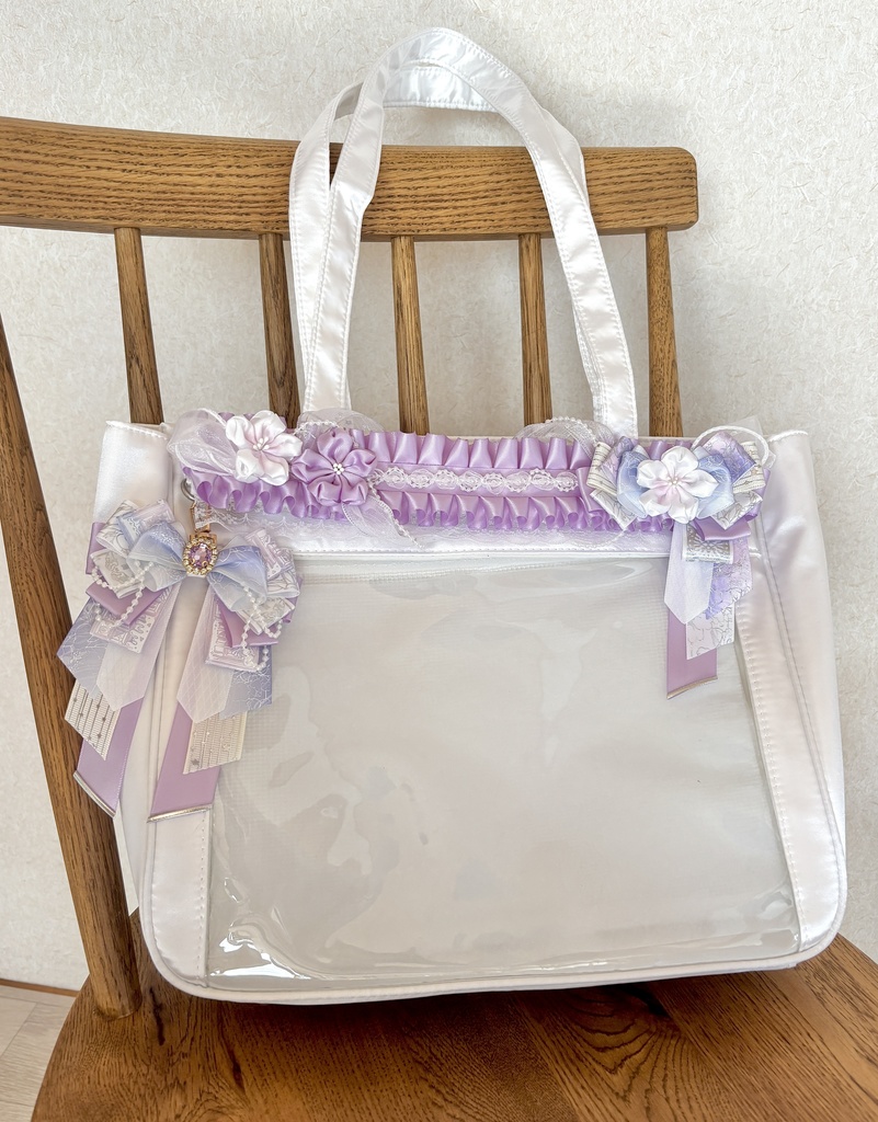 痛バデコ用飾り☆薄紫☆sサイズバッグ用