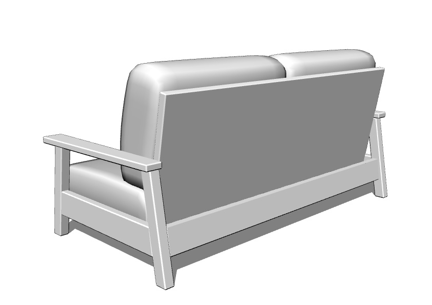 3Dモデル_ソファー