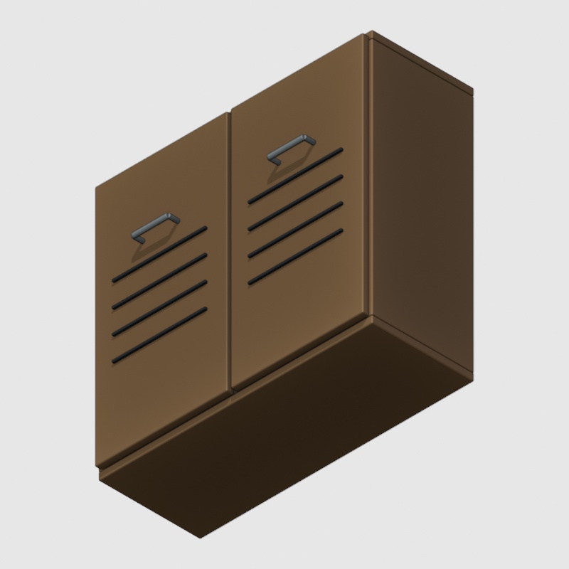 下足収納棚|静止3D素材1種|Blender・FBX・GLB・OBJ