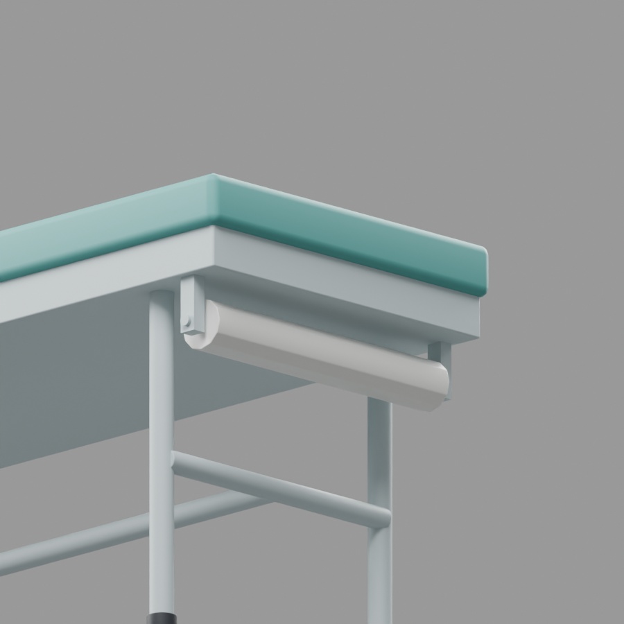 診察台|静止3D素材|Blender・FBX・GLB