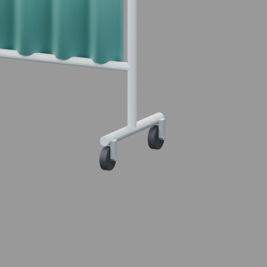 移動式間仕切り|静止3D素材|Blender・FBX・GLB