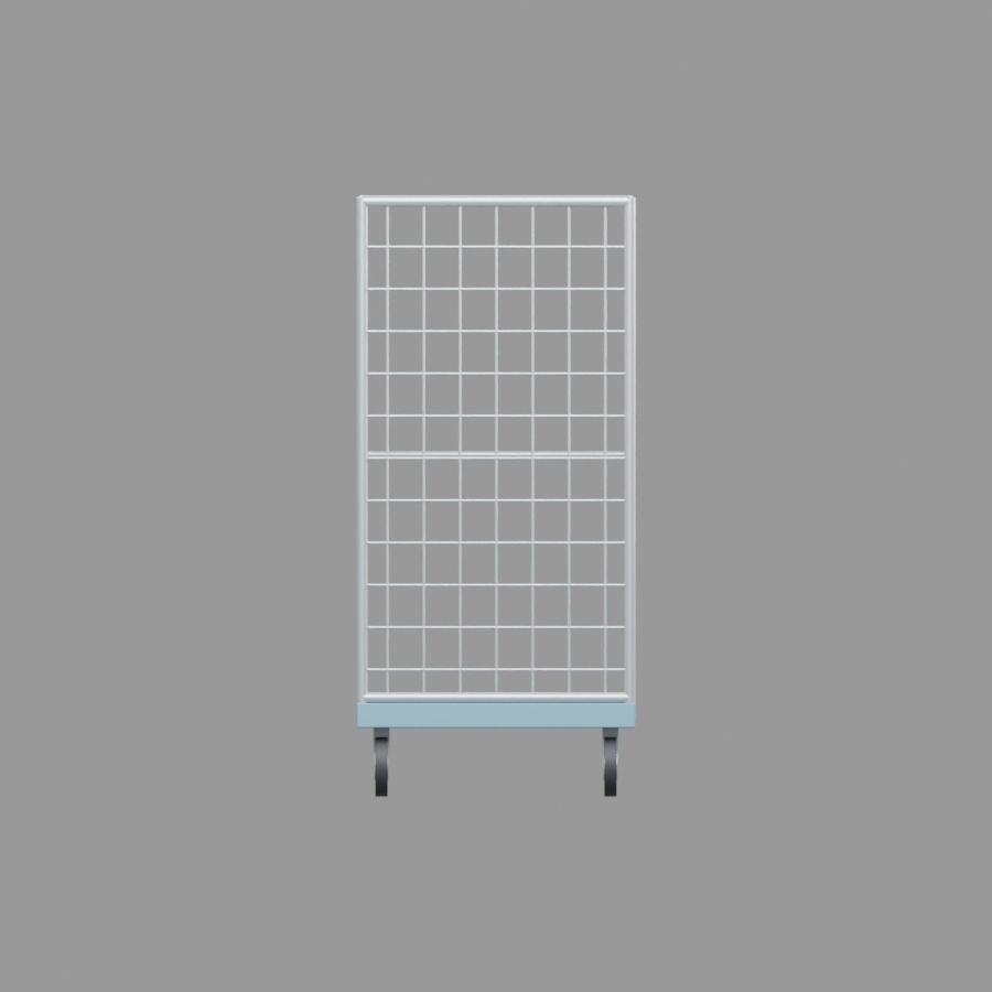 カゴ台車|静止3D素材|Blender・FBX・GLB