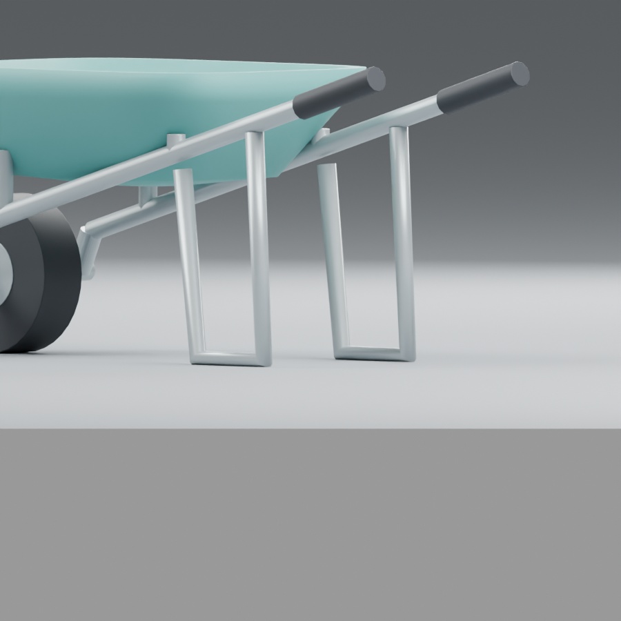 一輪運搬車|静止3D素材|Blender・FBX・GLB