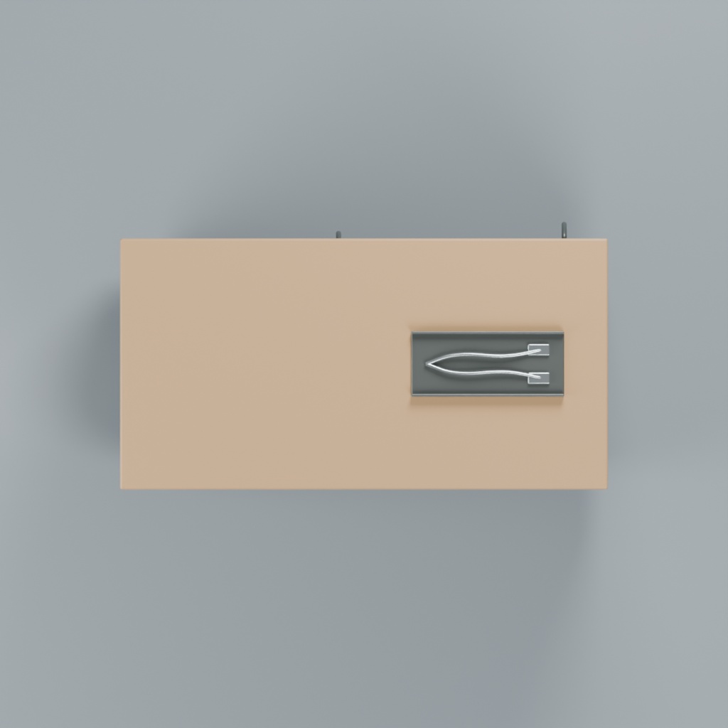 ベーカリーの対面陳列ケースとパン・トング|静止3D素材|Blender・FBX・GLB