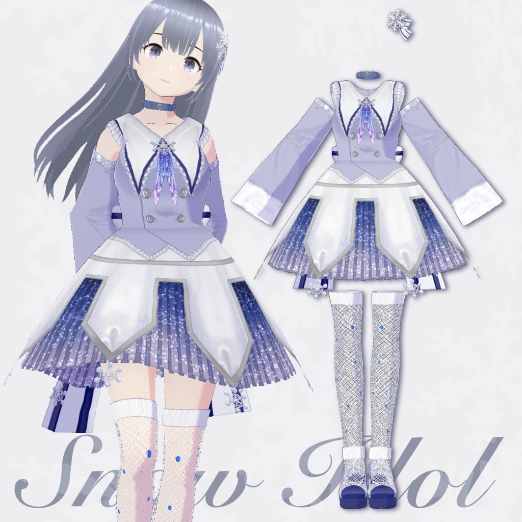 【 #VRoid 衣装 】Snow Idol