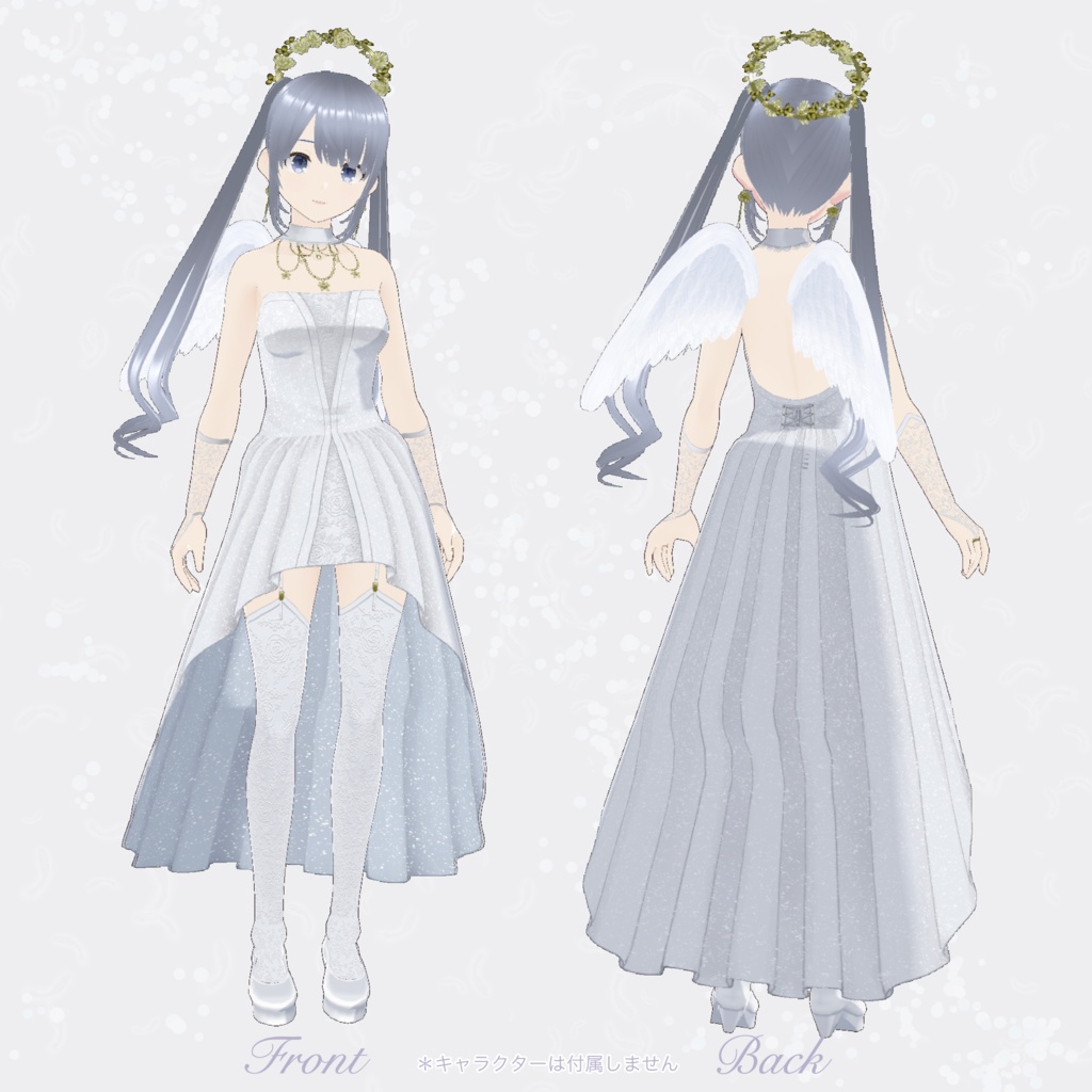 【 #VRoid 衣装 】Angel Bride