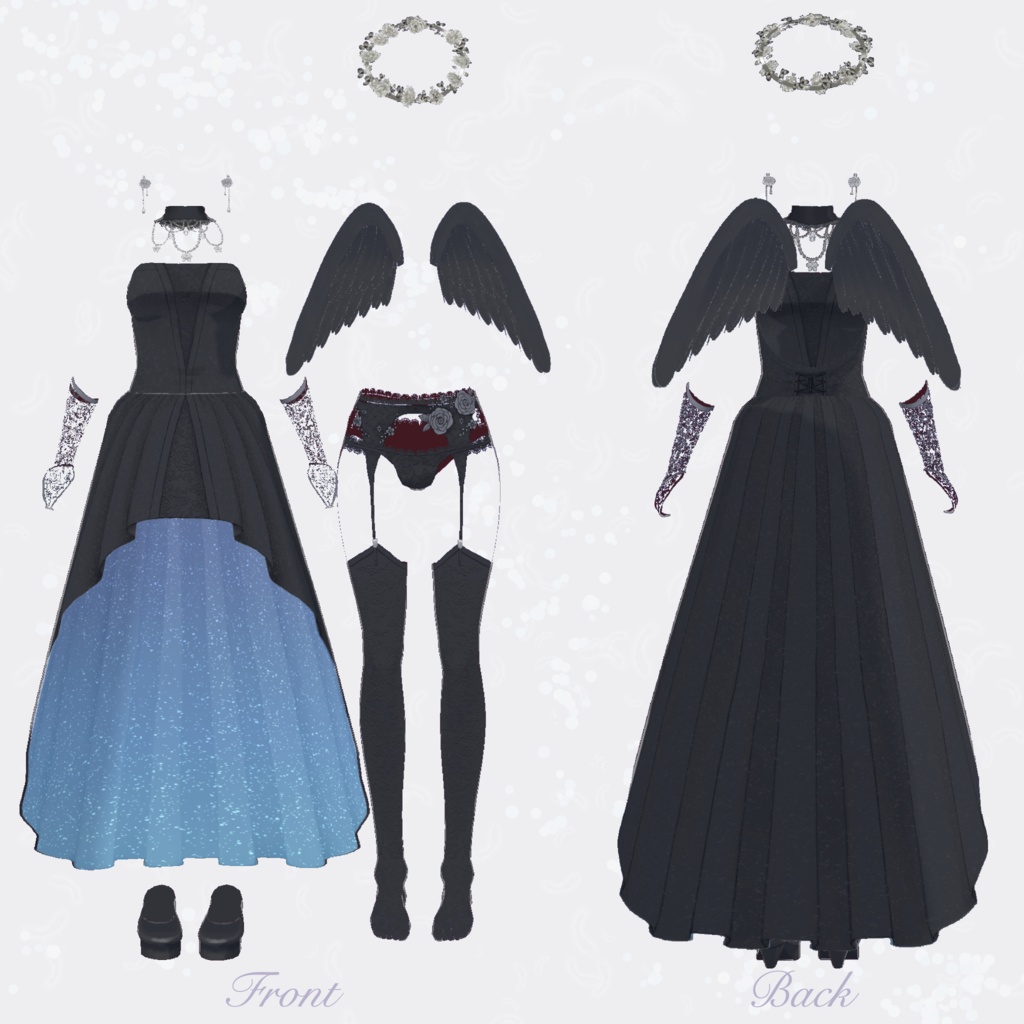 【 #VRoid 衣装 】Angel Bride