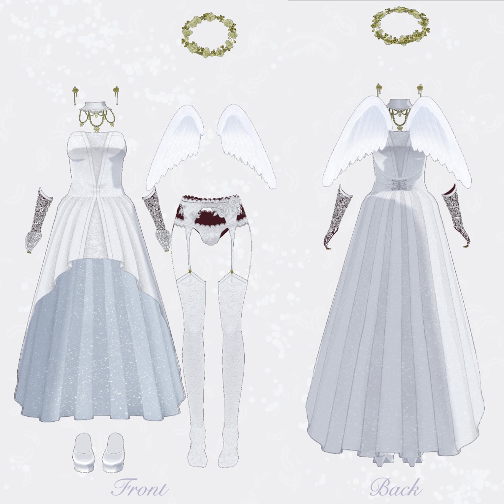 【 #VRoid 衣装 】Angel Bride