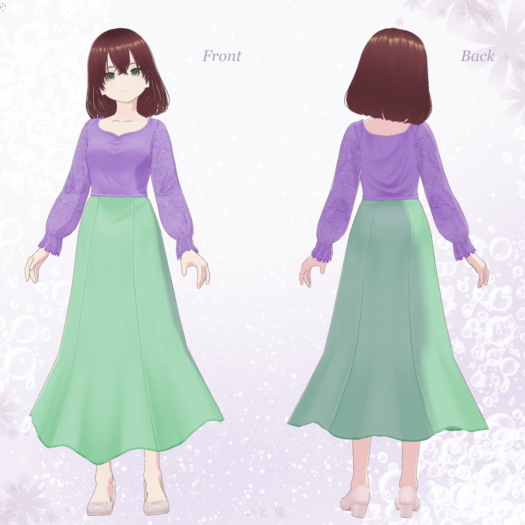 【#VRoid 衣装】MERMAID DRESS