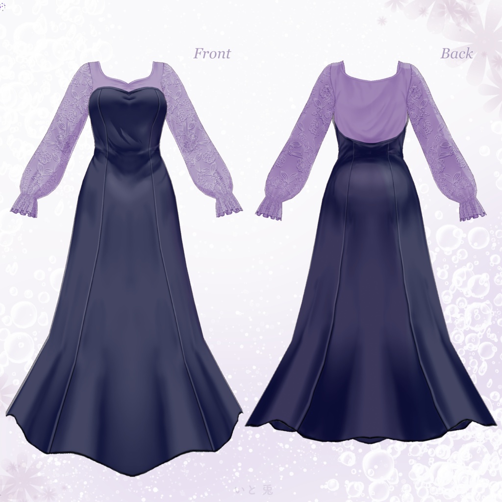 【#VRoid 衣装】MERMAID DRESS