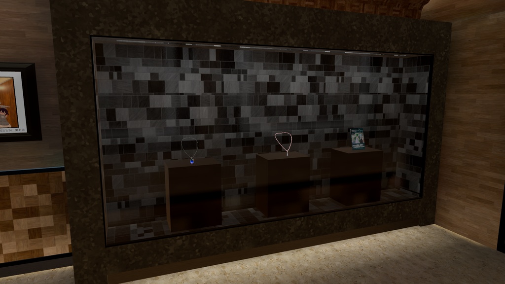 博物館風ショーケース