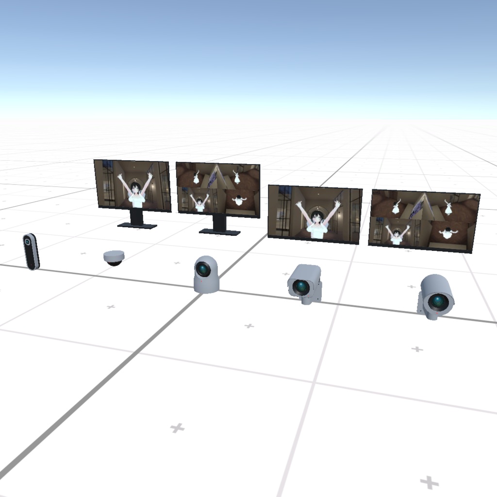 【実際に見れる!】監視カメラセット【VRChat】