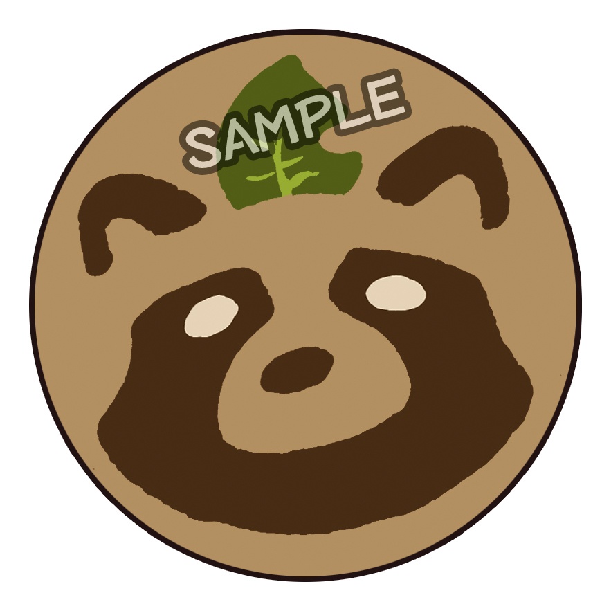 たぬブレム缶バッチ[狸]