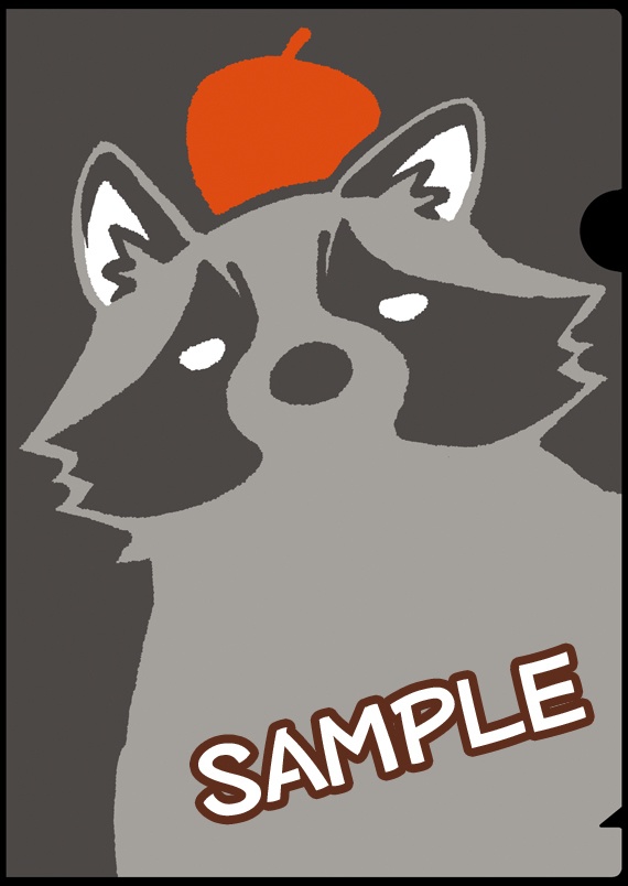 ミニクリアファイル[アライグマ]