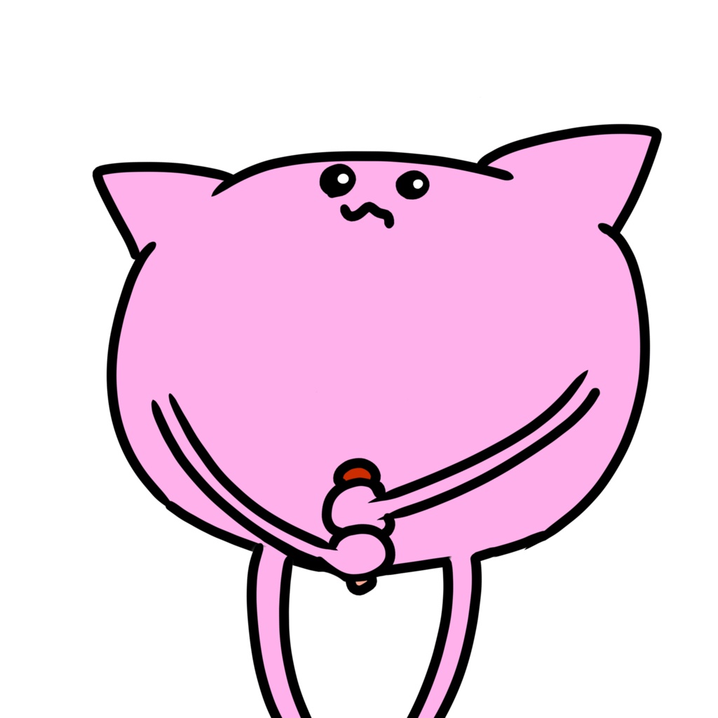 小さめのキノコを採取した自信のなさそうな猫