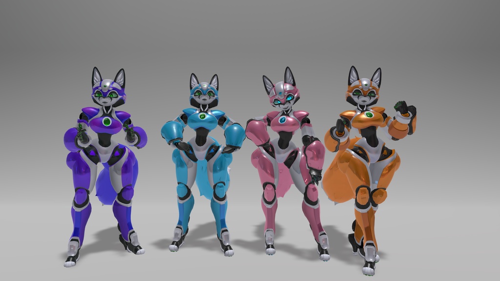 Nixie Robot Avatar [ VRChat ] - MekaMart - 2/5
