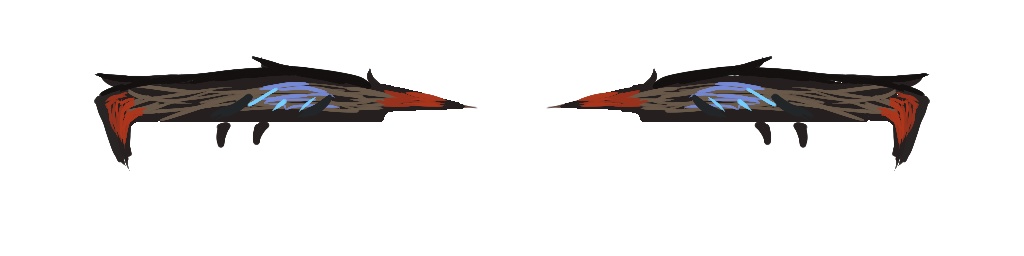 vroidテクスチャ 青い瞳・アイライン