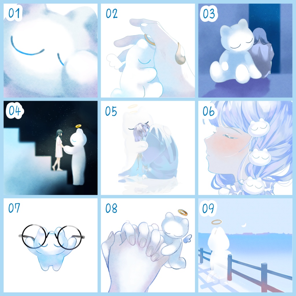 【ねこにのなにか】ポストカード