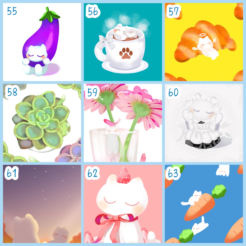 【ねこにのなにか】ポストカード