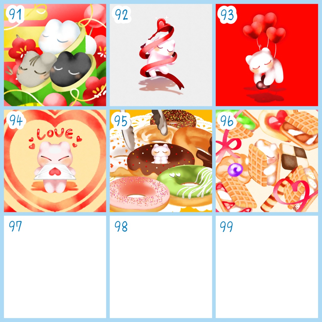 【ねこにのなにか】ポストカード