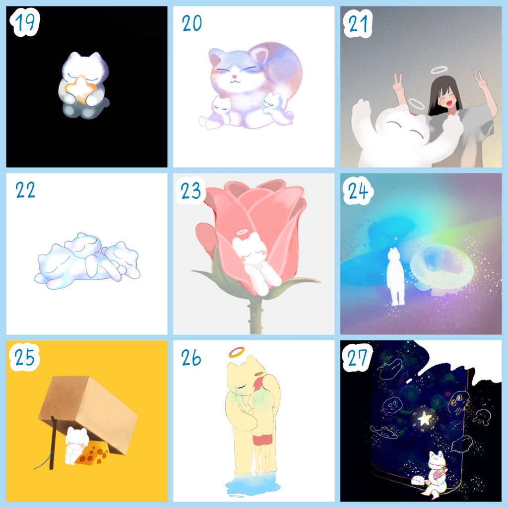 【ねこにのなにか】ポストカード