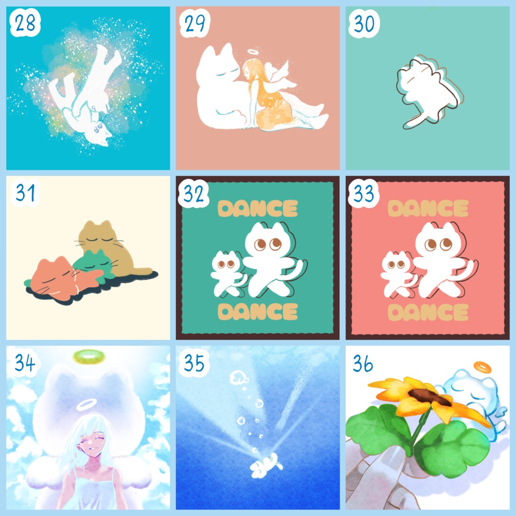 【ねこにのなにか】ポストカード