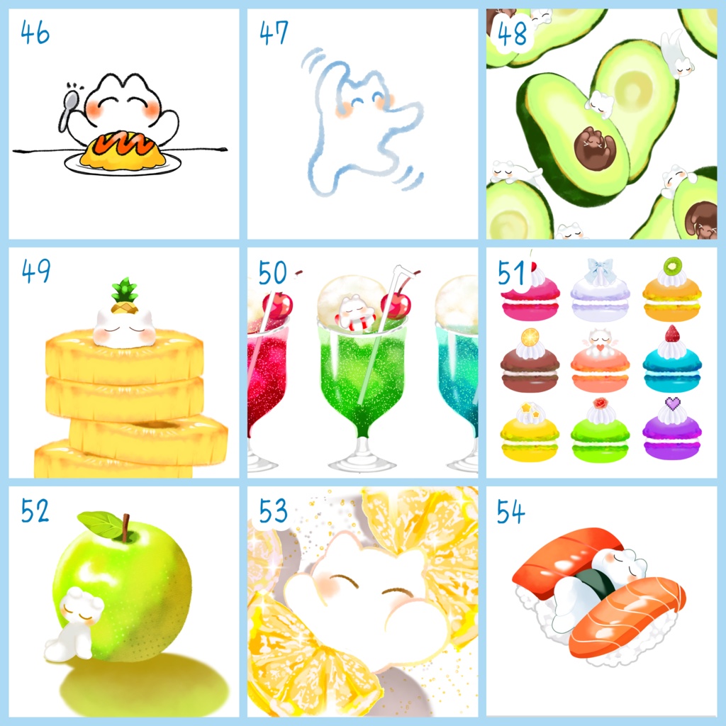 【ねこにのなにか】ポストカード