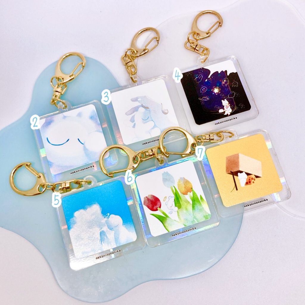 【ねこにのなにか】アクリルキーホルダー